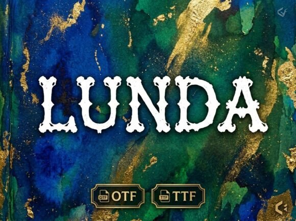 Lunda: A Decorative Display Font for Impactful Design