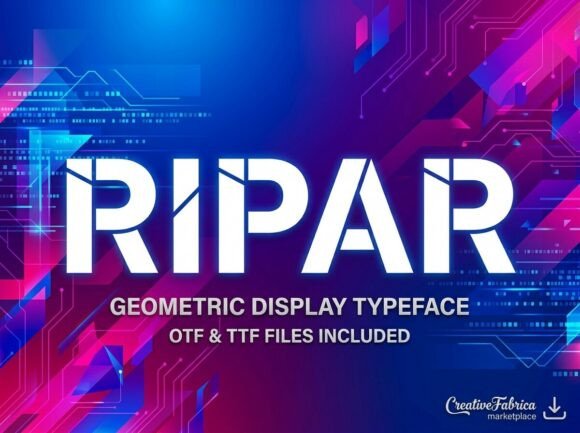 Ripar: A Bold Decorative Font for Impactful Design