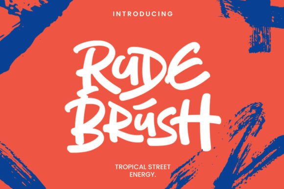 Rude Brush: The Audacious Font for Urban Design