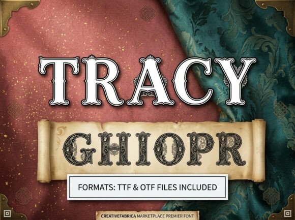 Tracy: A Bold Decorative Font for High-Impact Design